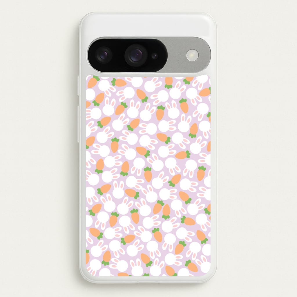 Rabbits And Carrots - Easter Patterns Phone Case for Google Pixel 10 / 10 Pro