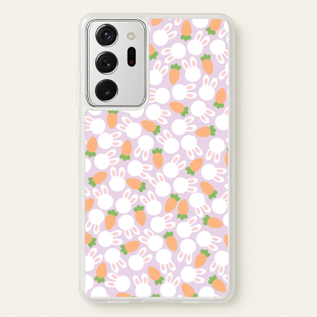 Rabbits And Carrots - Easter Patterns - Easter Phone Case for Galaxy Note 20 Ultra