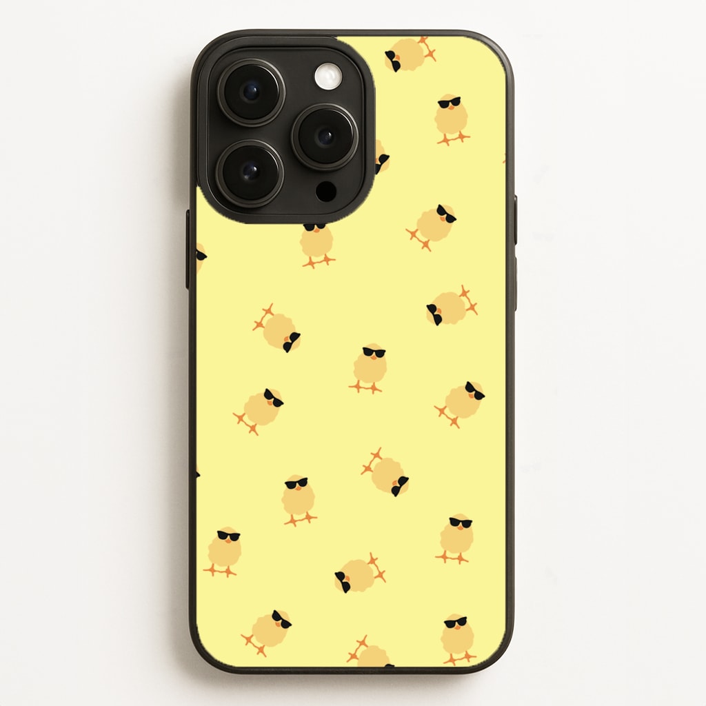 Chicks With Sunglasses Pattern - Easter Phone Case for iPhone 16 Pro Max