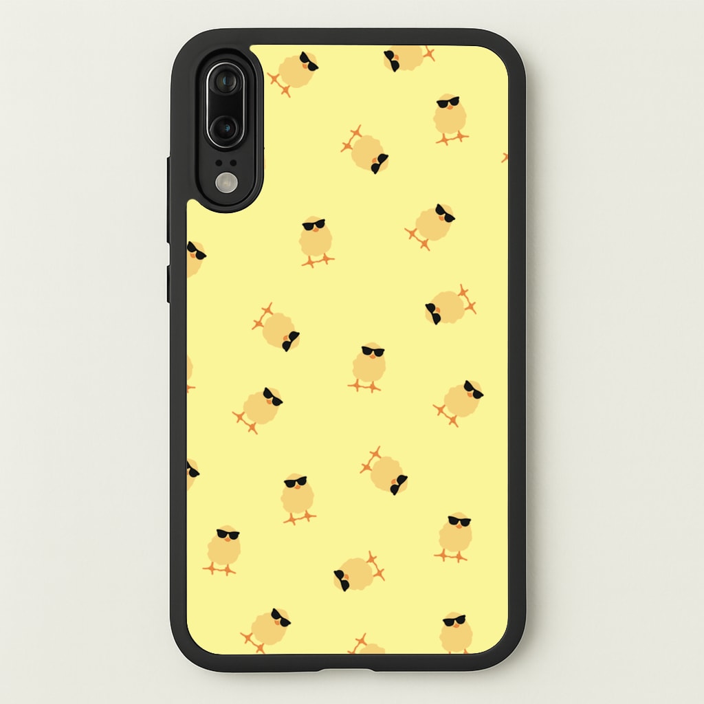 Chicks With Sunglasses Pattern - Easter Phone Case for Huawei P20