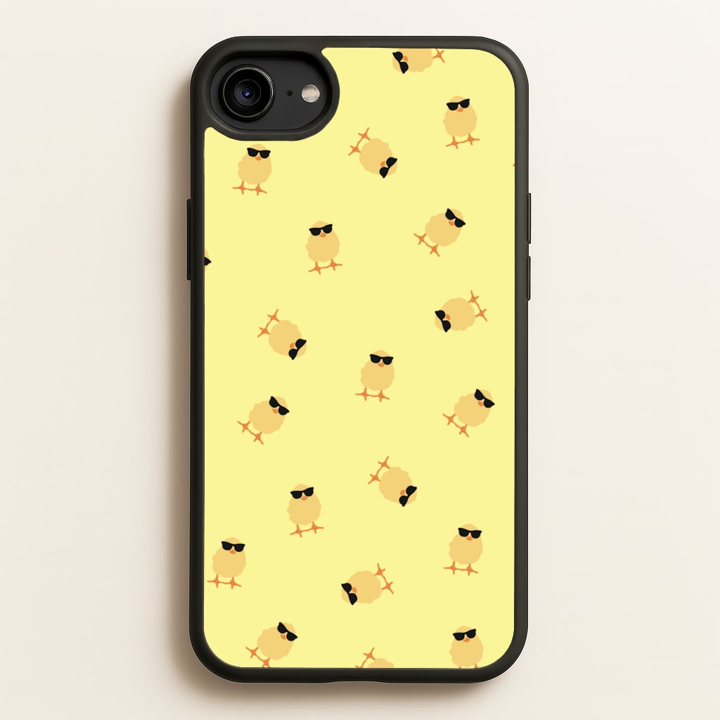 Chicks With Sunglasses Pattern - Easter Phone Case for iPhone 6 / 7 / 8 / SE