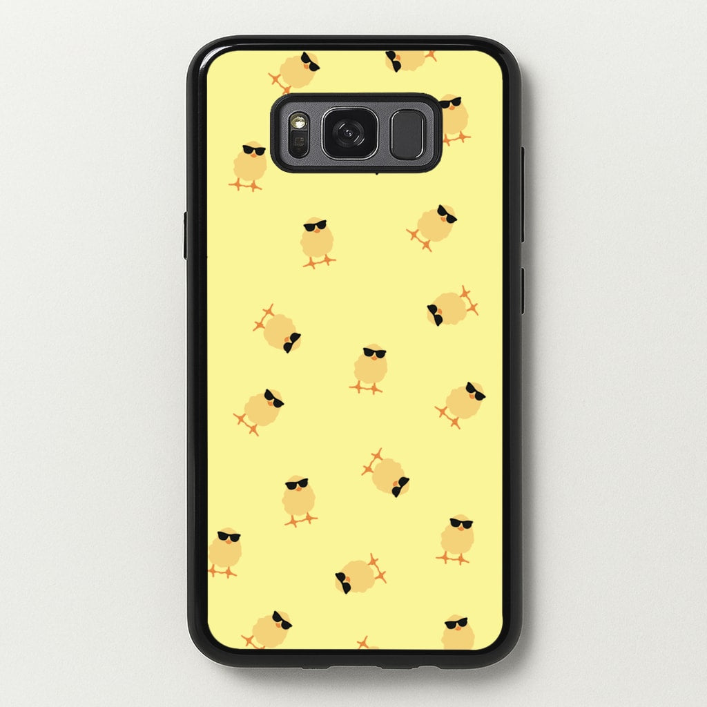 Chicks With Sunglasses Pattern - Easter Phone Case for Galaxy S8