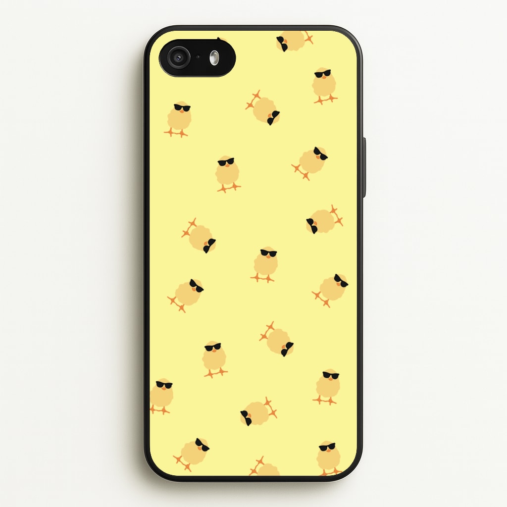 Chicks With Sunglasses Pattern - Easter Phone Case for iPhone 5 / 5s / SE 2016