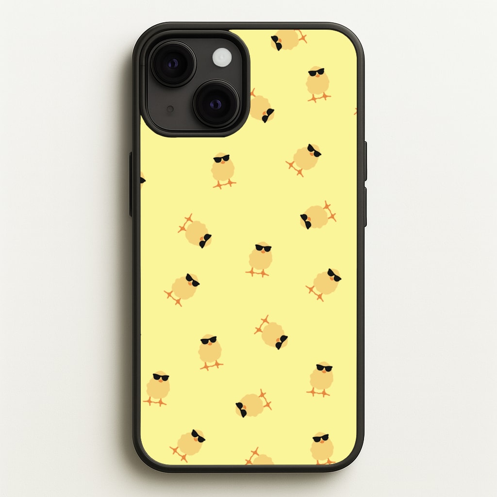 Chicks With Sunglasses Pattern - Easter Phone Case for iPhone 13