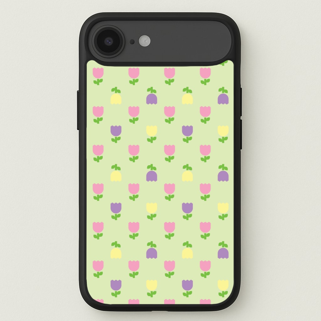 Pastel Tulips Pattern Phone Case for iPhone 17 Air