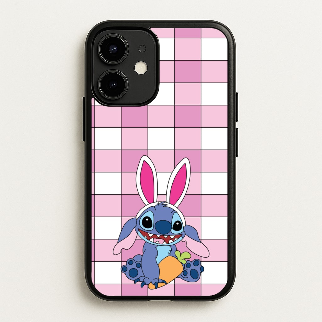 Easter Bunny Blue Alien - Easter Phone Case for iPhone 12 Mini