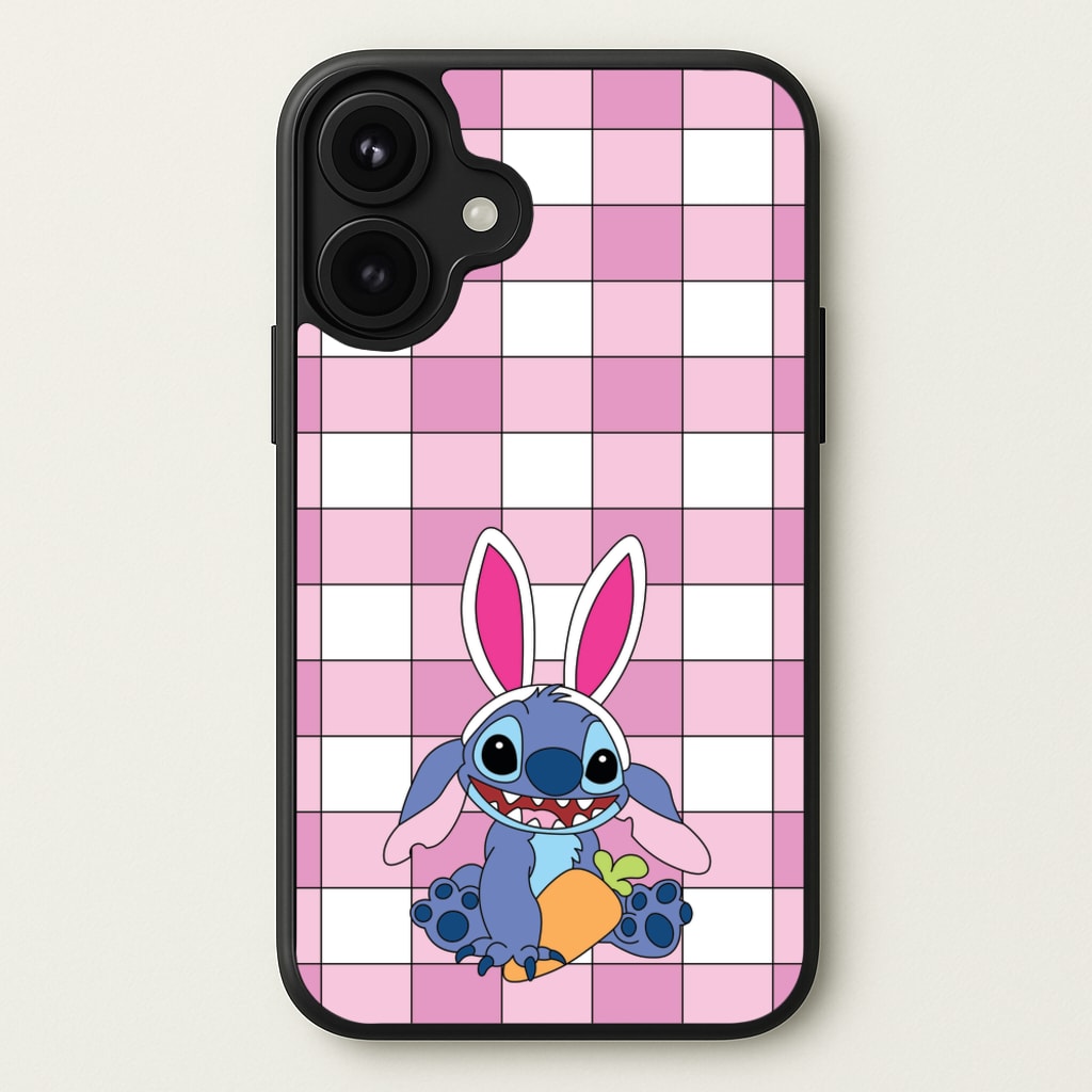Easter Bunny Blue Alien Phone Case for iPhone 17