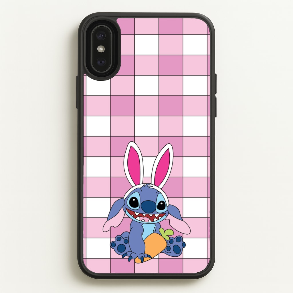 Easter Bunny Blue Alien - Easter Phone Case for iPhone XS Max