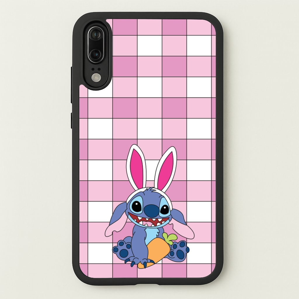 Easter Bunny Blue Alien - Easter Phone Case for Huawei P20