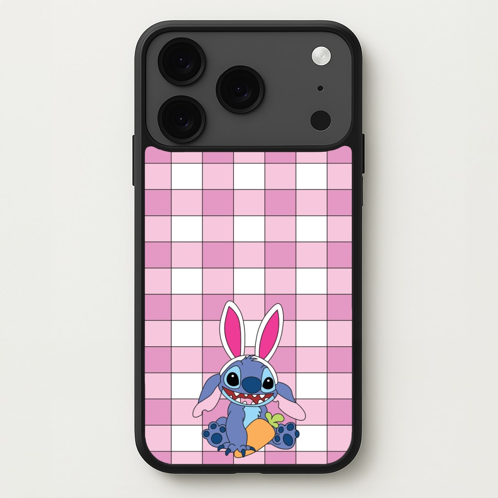 Easter Bunny Blue Alien Phone Case for iPhone 17 Pro
