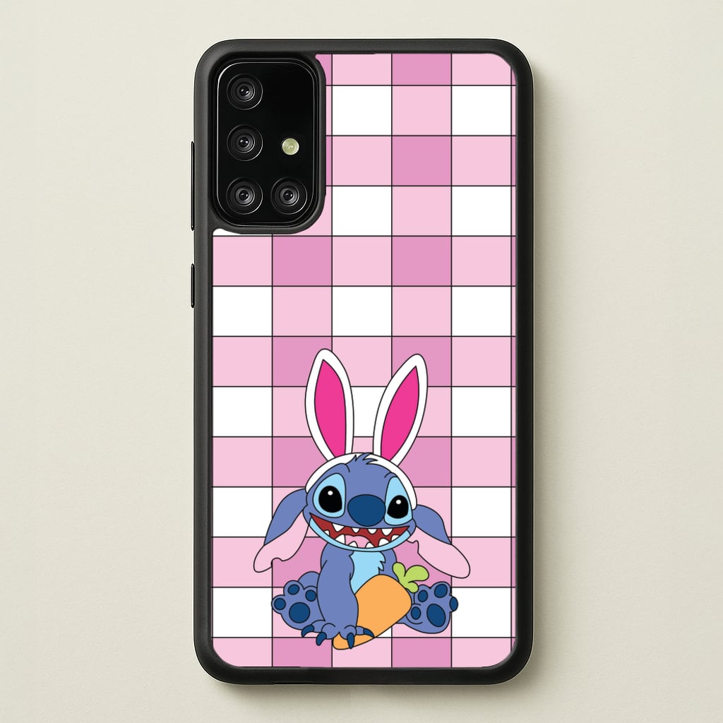 Easter Bunny Blue Alien - Easter Phone Case for Galaxy A71