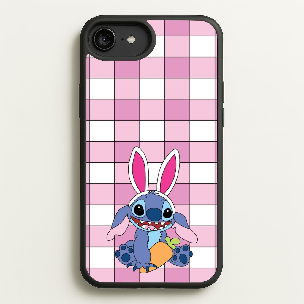 Easter Bunny Blue Alien - Easter Phone Case for iPhone 6 Plus / 7 Plus / 8 Plus