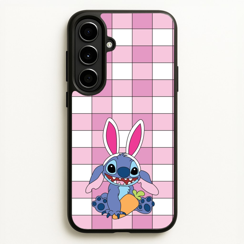 Easter Bunny Blue Alien - Easter Phone Case for Galaxy A56