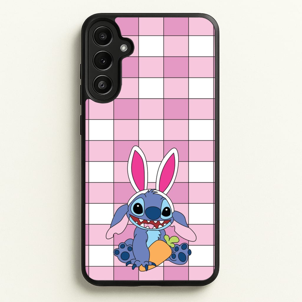 Easter Bunny Blue Alien - Easter Phone Case for Galaxy A34