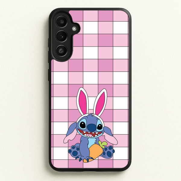 Easter Bunny Blue Alien - Easter Phone Case for Galaxy A34