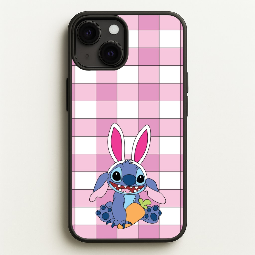 Easter Bunny Blue Alien - Easter Phone Case for iPhone 13