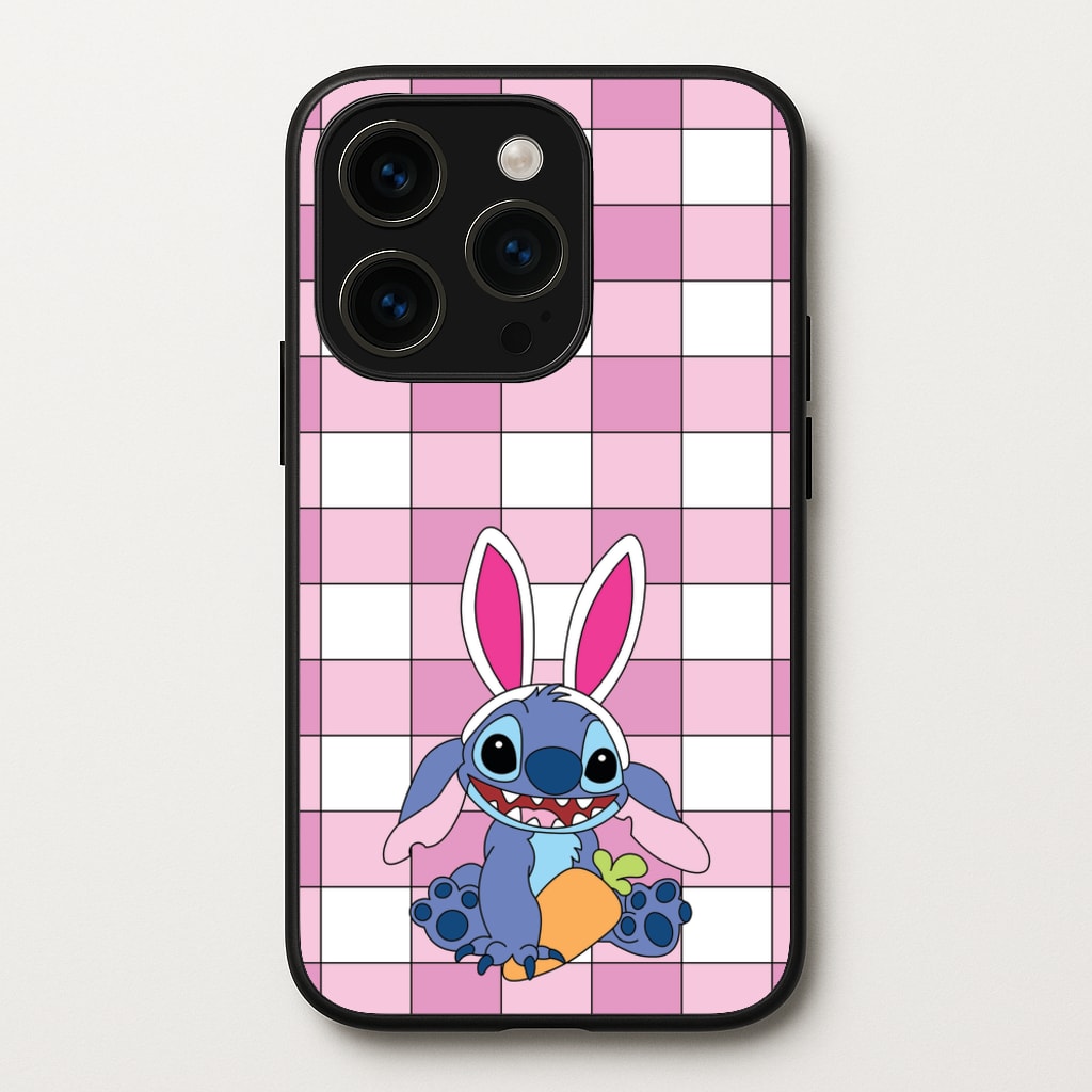 Easter Bunny Blue Alien - Easter Phone Case for iPhone 15 Pro