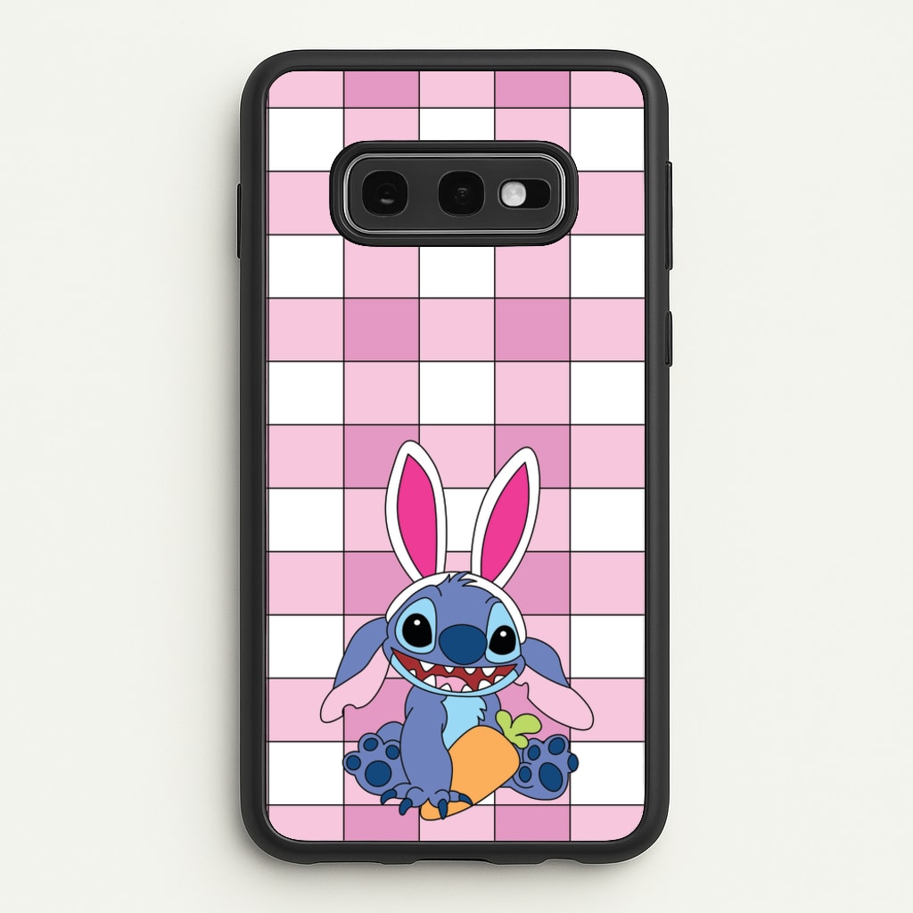 Easter Bunny Blue Alien - Easter Phone Case for Galaxy S10e