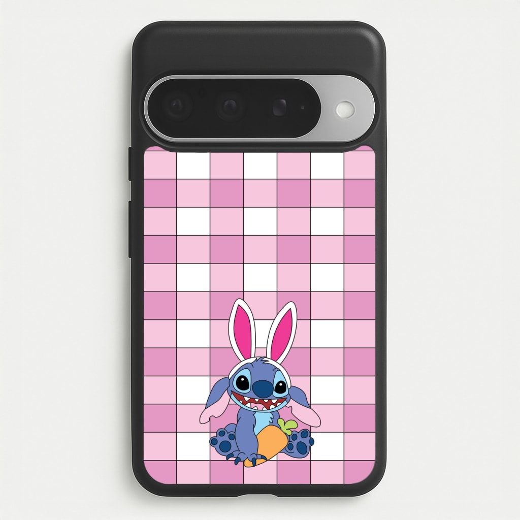 Easter Bunny Blue Alien Phone Case for Google Pixel 10 Pro XL