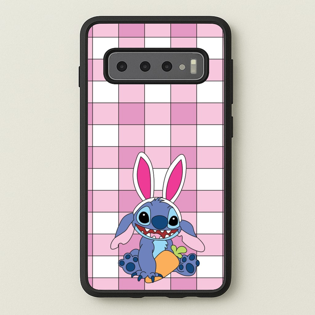 Easter Bunny Blue Alien - Easter Phone Case for Galaxy S10