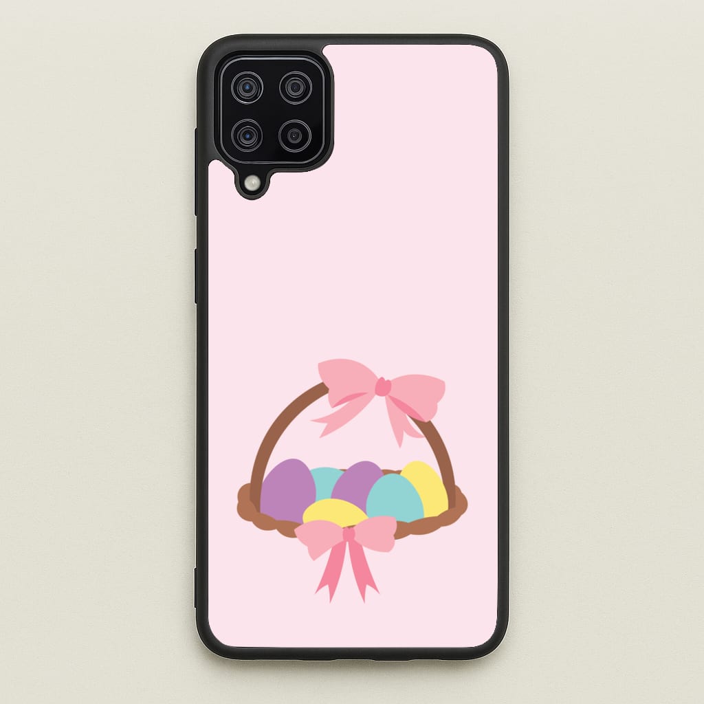Pink Easter Basket - Easter Phone Case for Galaxy A12