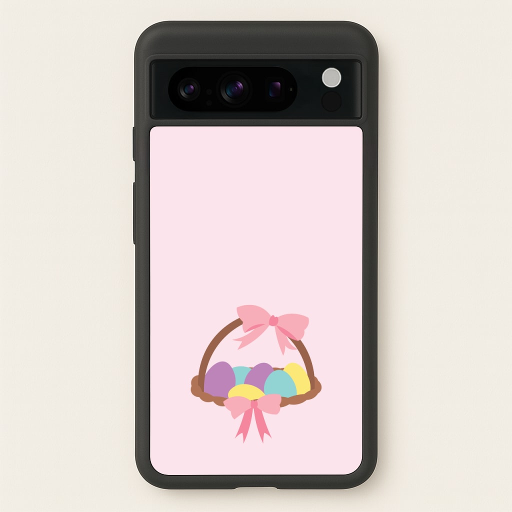 Pink Easter Basket - Easter Phone Case for Google Pixel 8 Pro