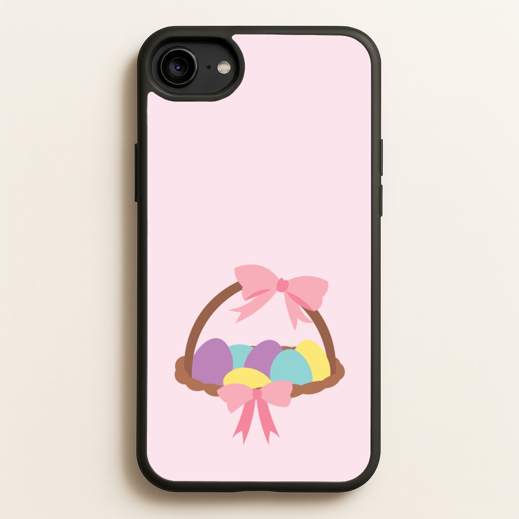 Pink Easter Basket - Easter Phone Case for iPhone 6 / 7 / 8 / SE