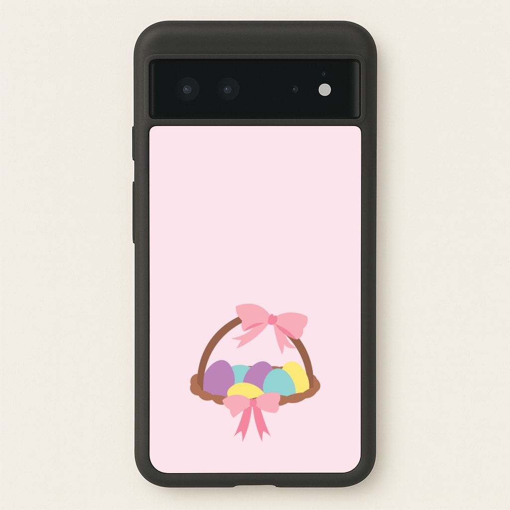 Pink Easter Basket - Easter Phone Case for Google Pixel 6