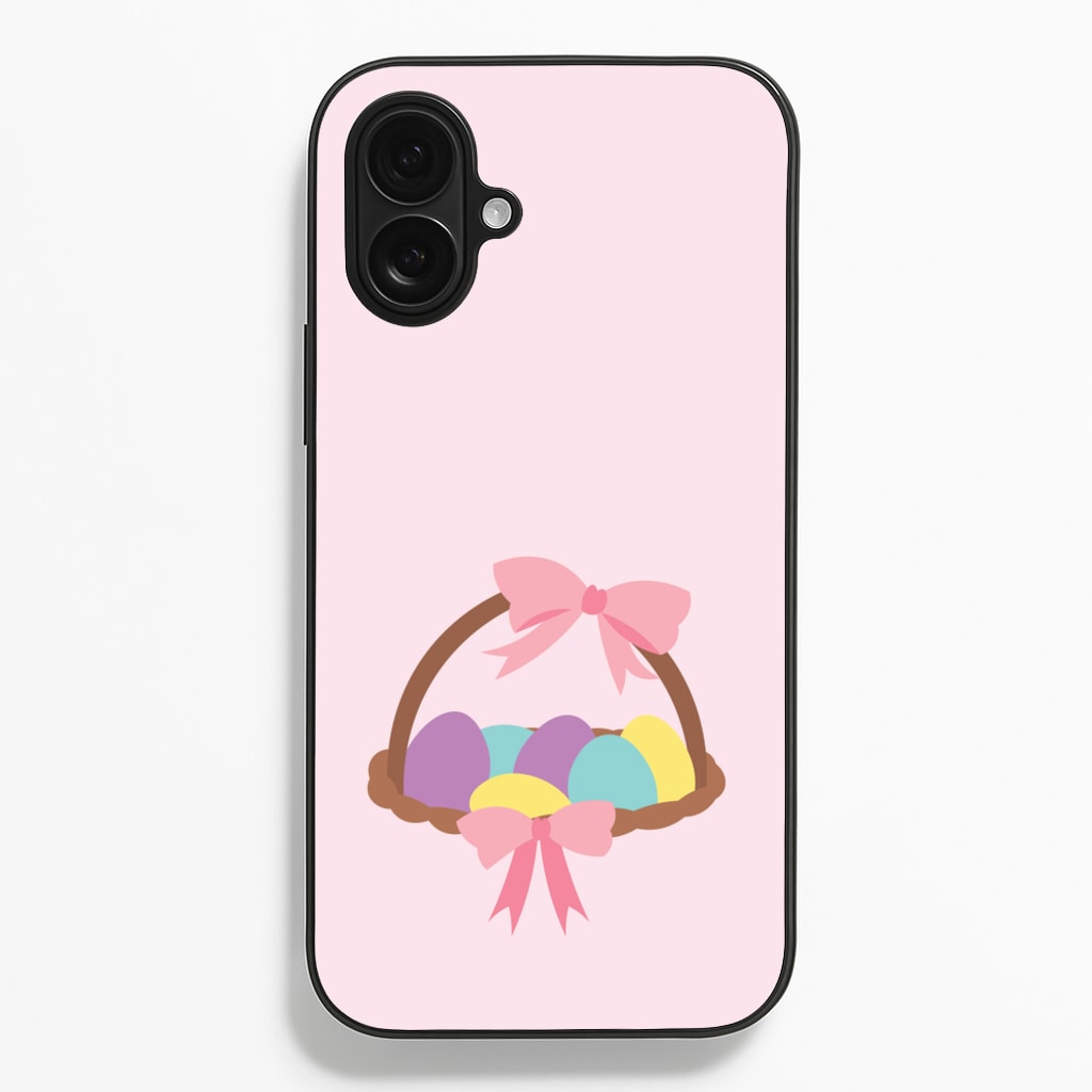 Pink Easter Basket - Easter Phone Case for iPhone 16 Plus