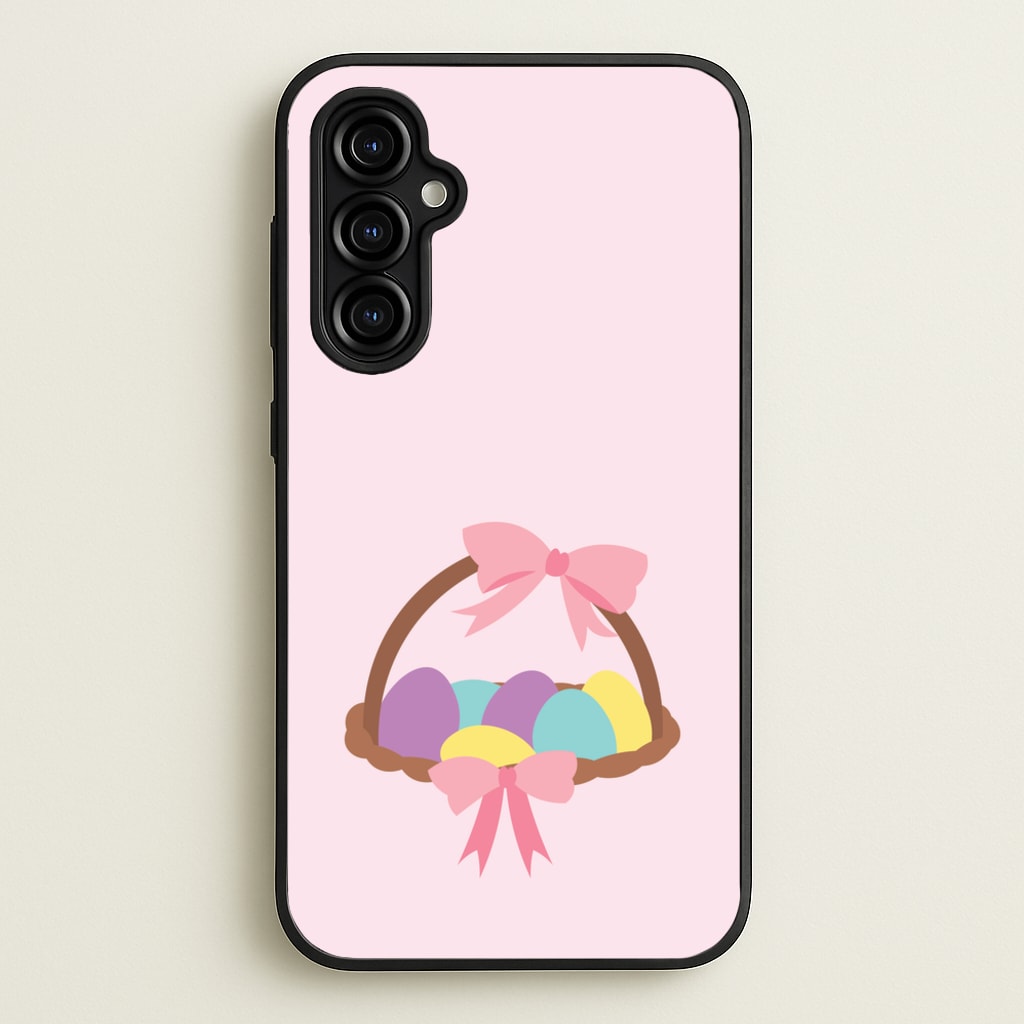 Pink Easter Basket - Easter Phone Case for Galaxy A54