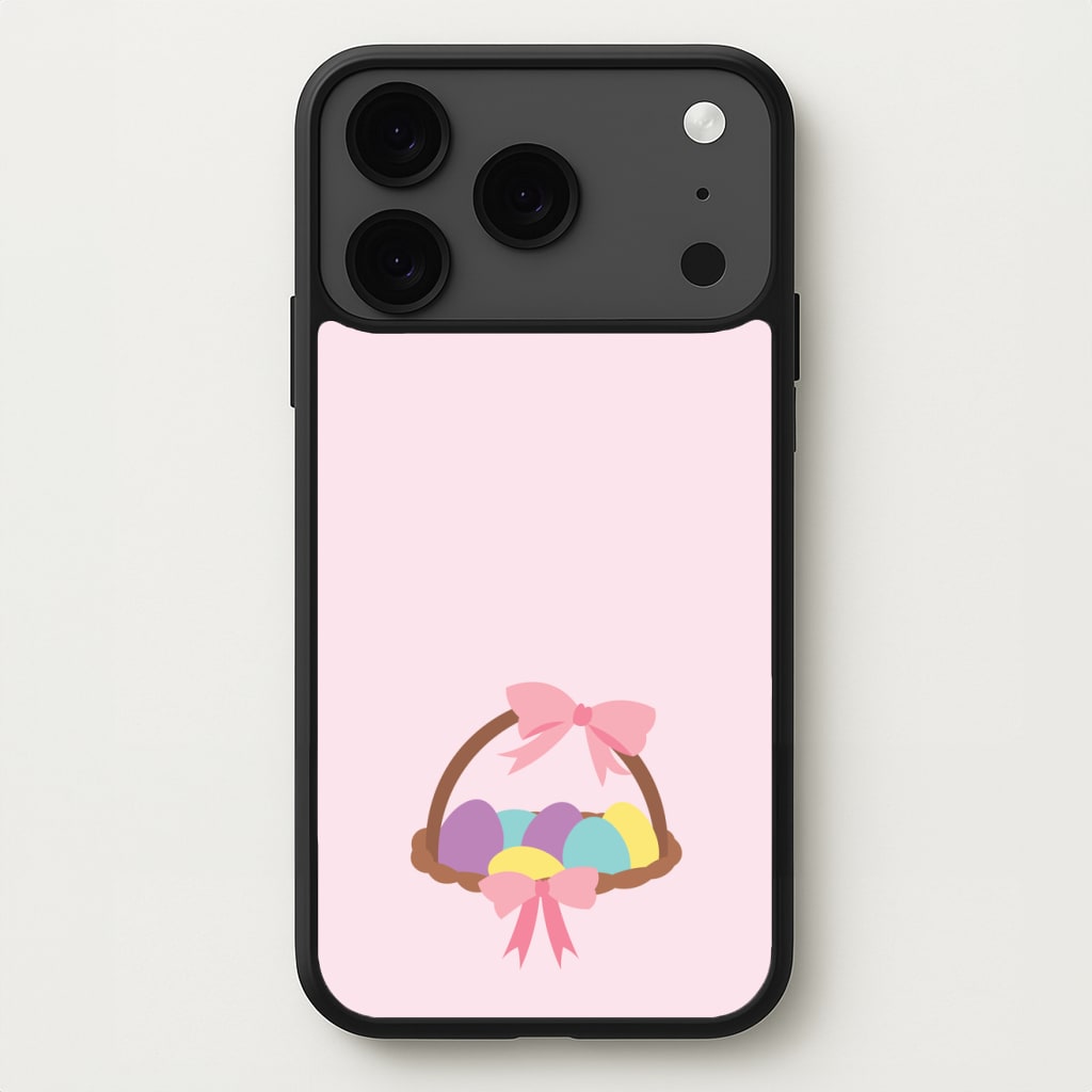 Pink Easter Basket Phone Case for iPhone 17 Pro