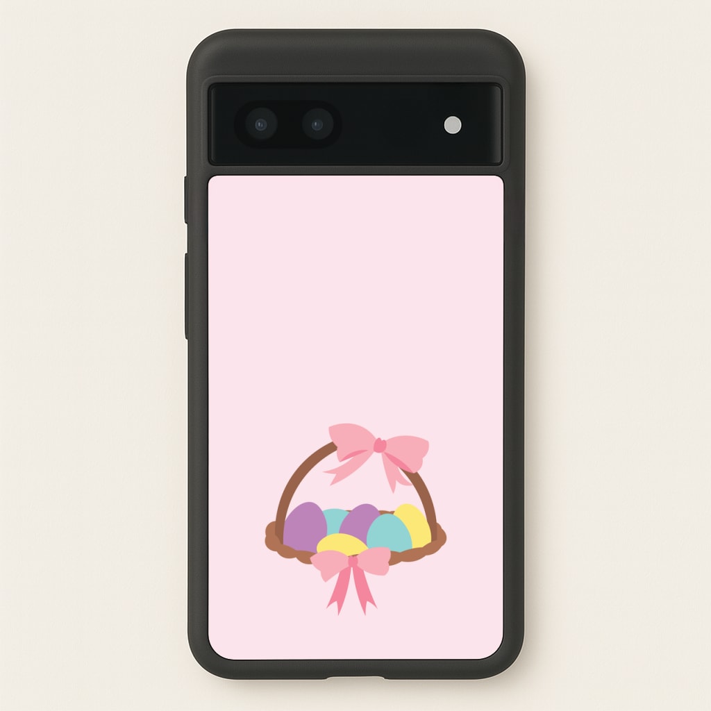 Pink Easter Basket - Easter Phone Case for Google Pixel 6a