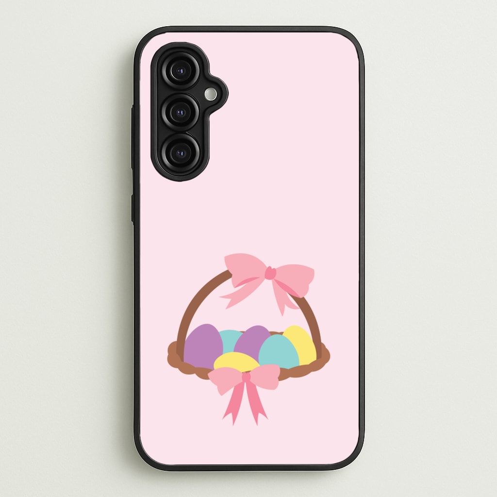 Pink Easter Basket - Easter Phone Case for Galaxy A14