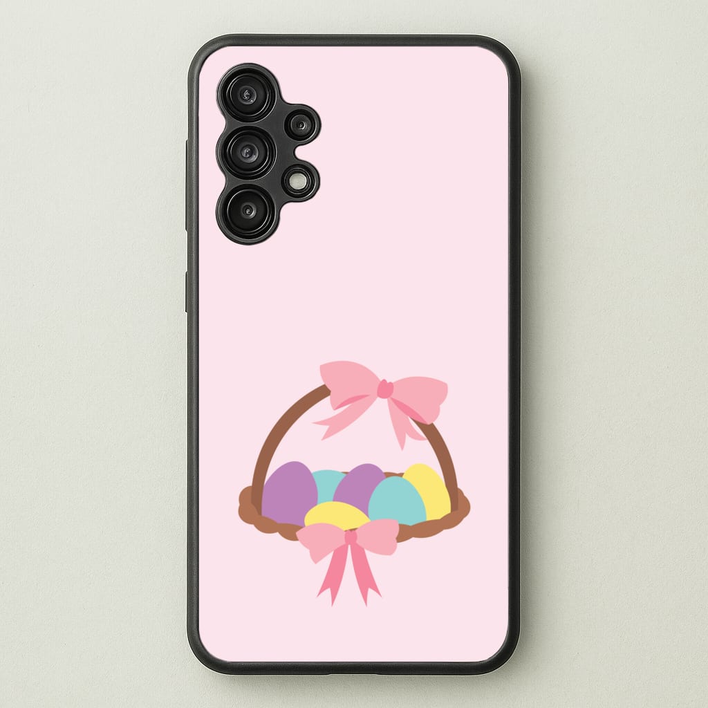 Pink Easter Basket - Easter Phone Case for Galaxy A13