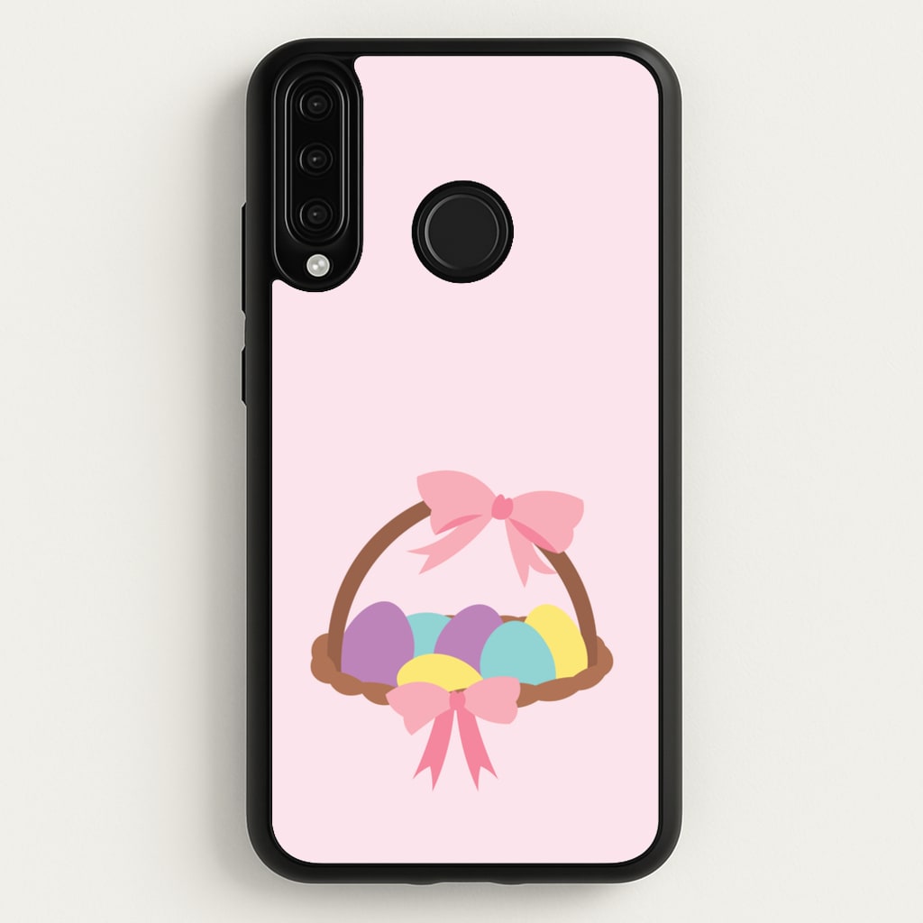 Pink Easter Basket - Easter Phone Case for Huawei P30 Lite