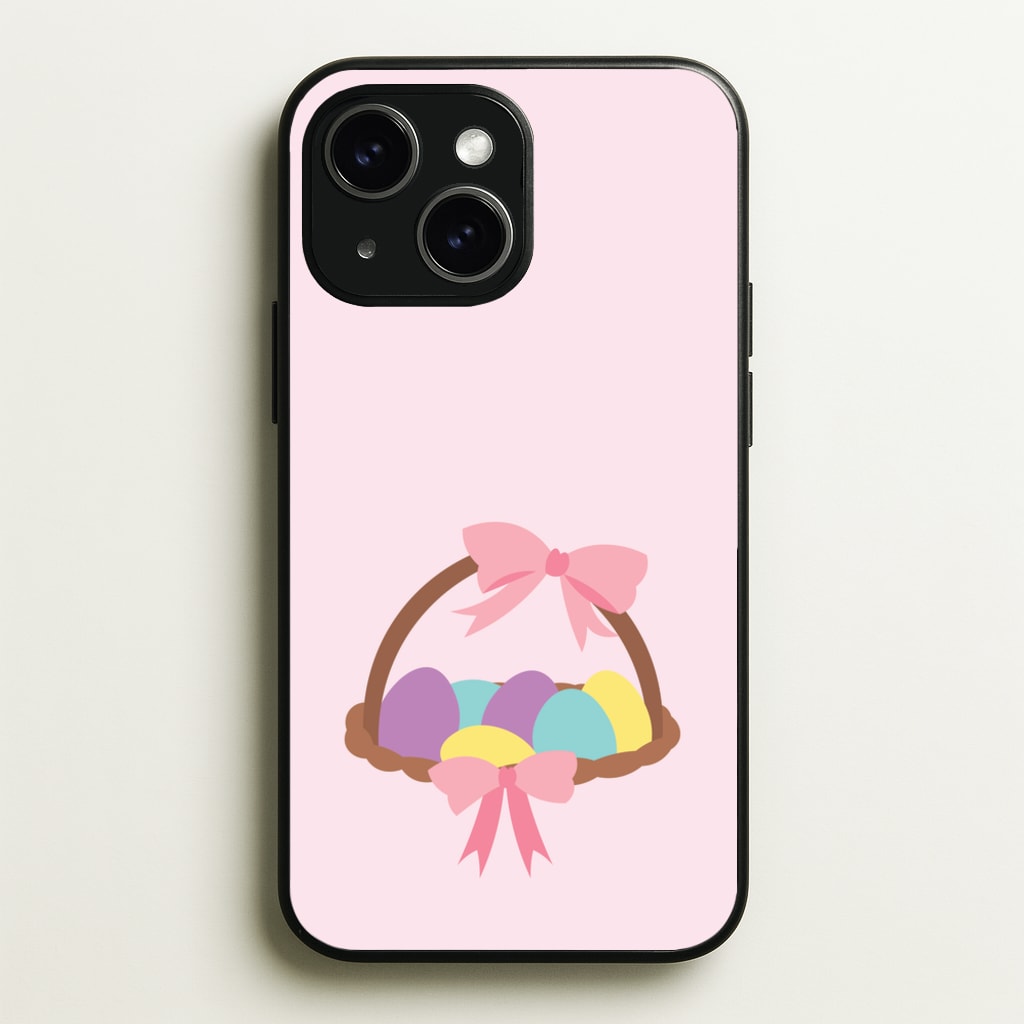 Pink Easter Basket - Easter Phone Case for iPhone 15 Plus