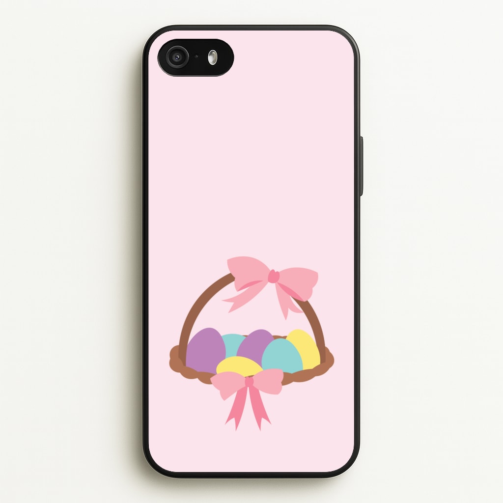 Pink Easter Basket - Easter Phone Case for iPhone 5 / 5s / SE 2016