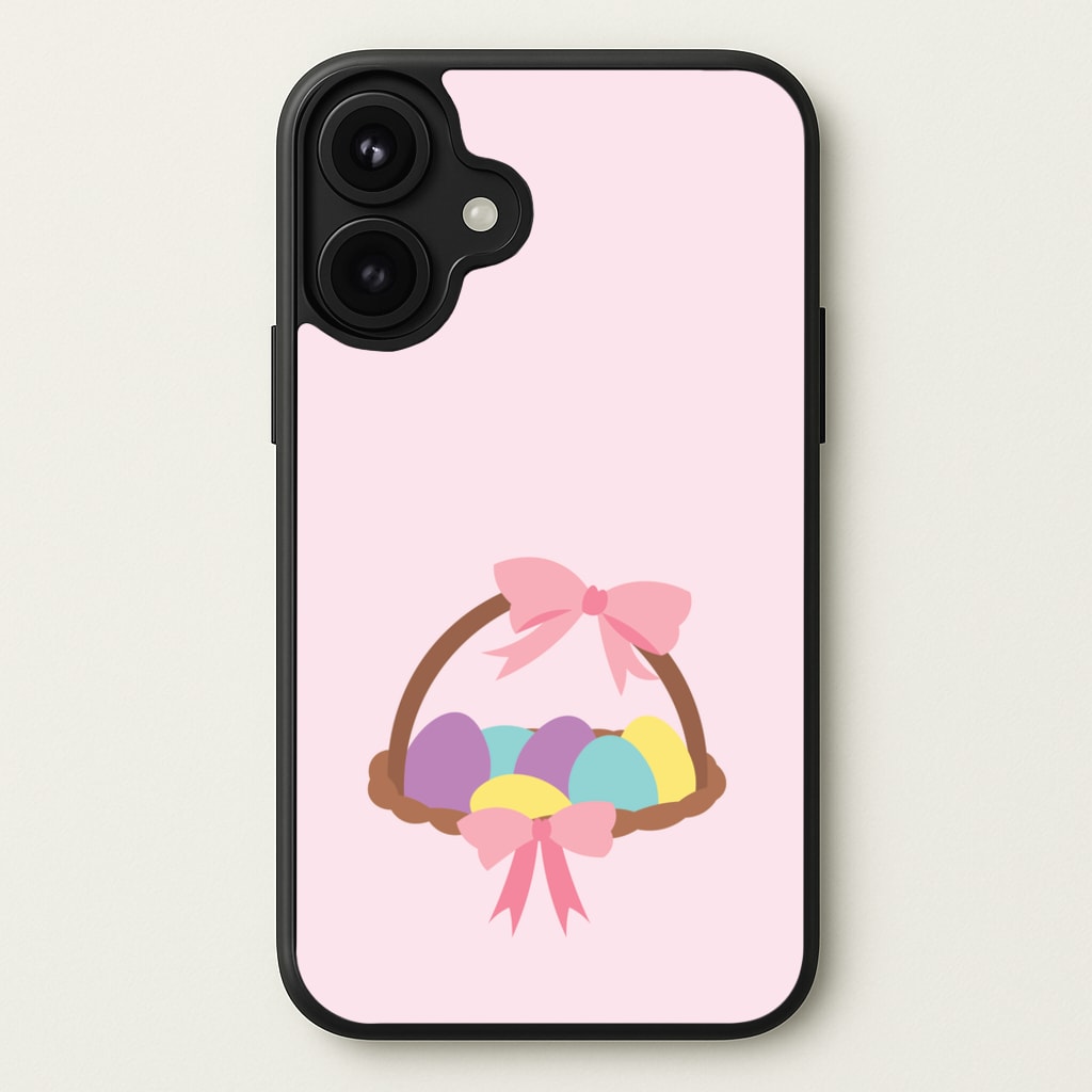 Pink Easter Basket Phone Case for iPhone 17