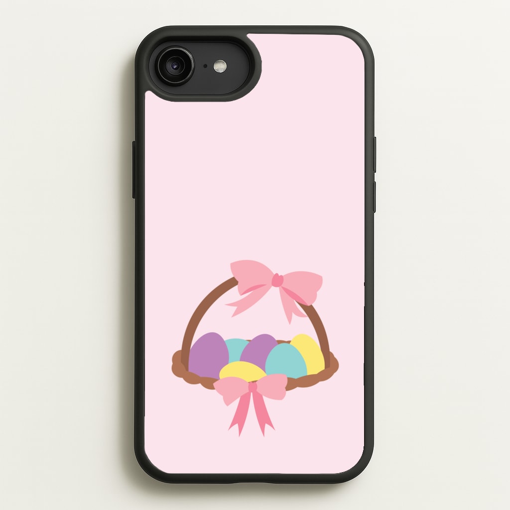 Pink Easter Basket - Easter Phone Case for iPhone 6 Plus / 7 Plus / 8 Plus