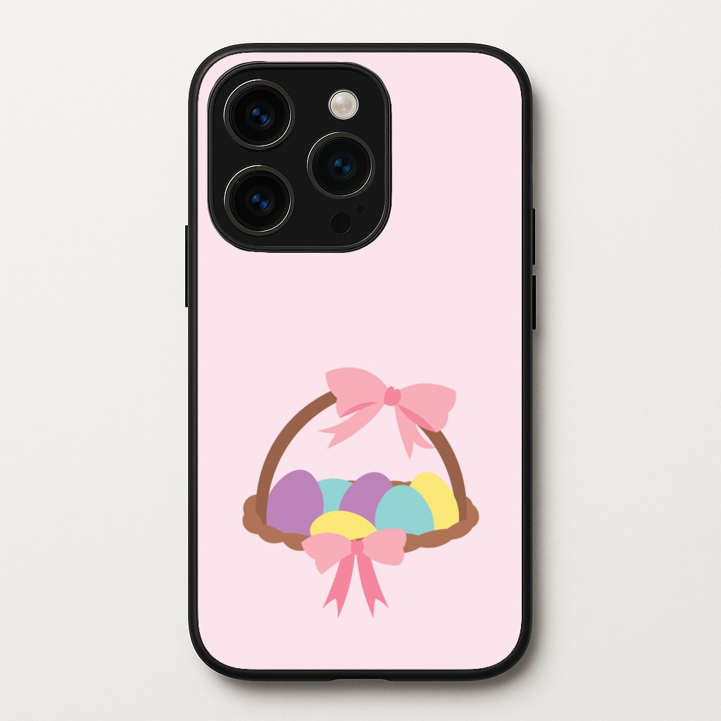 Pink Easter Basket - Easter Phone Case for iPhone 14 Pro Max