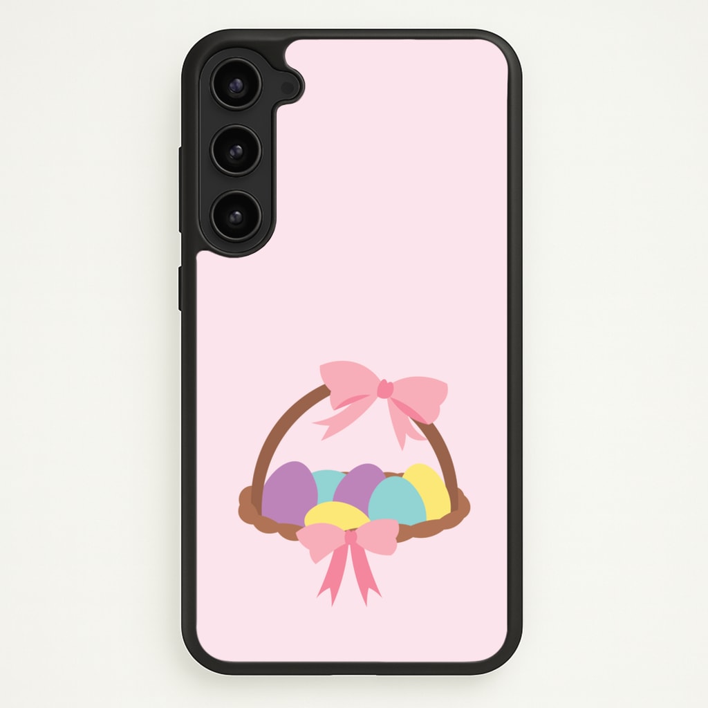 Pink Easter Basket - Easter Phone Case for Galaxy S23 Plus
