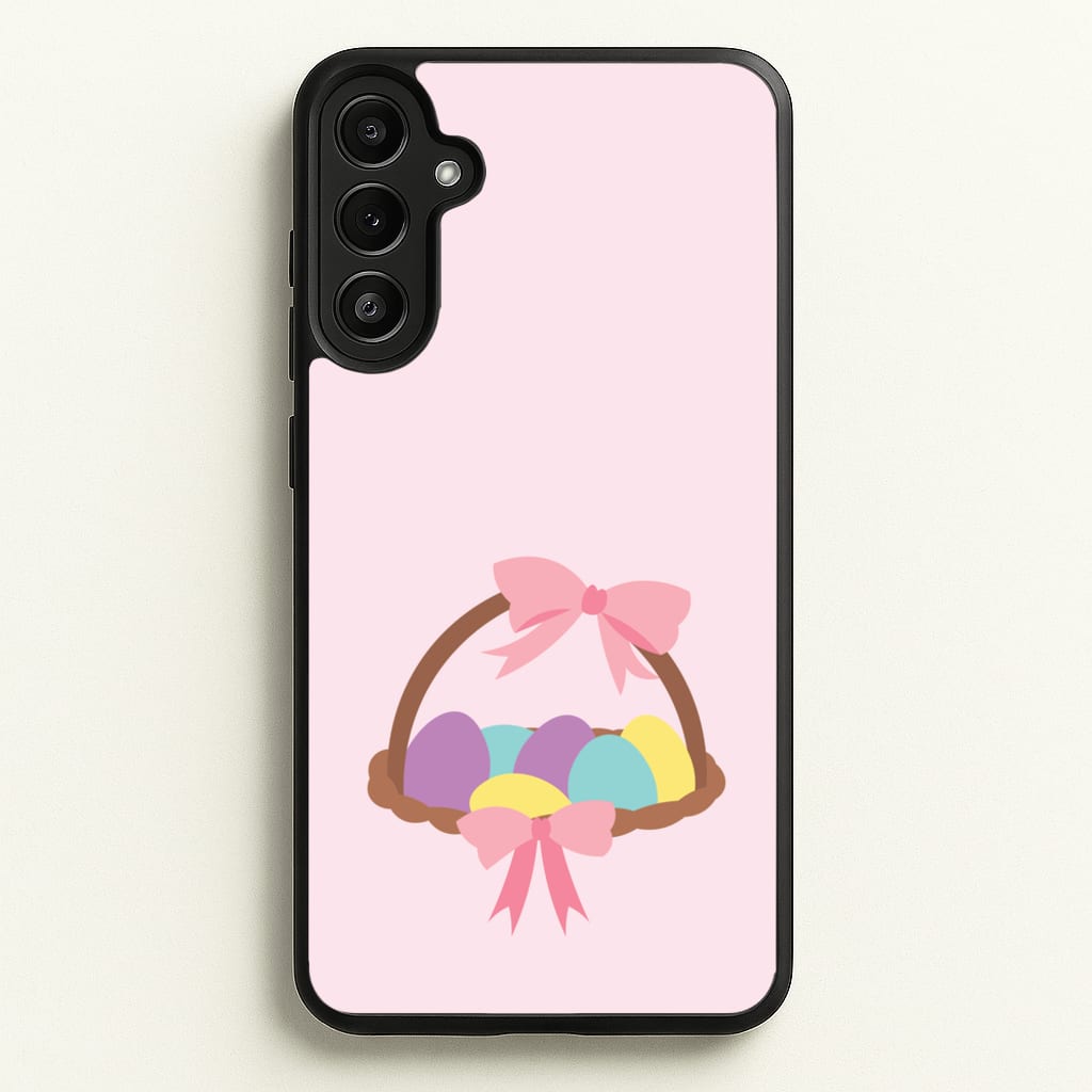 Pink Easter Basket - Easter Phone Case for Galaxy A34