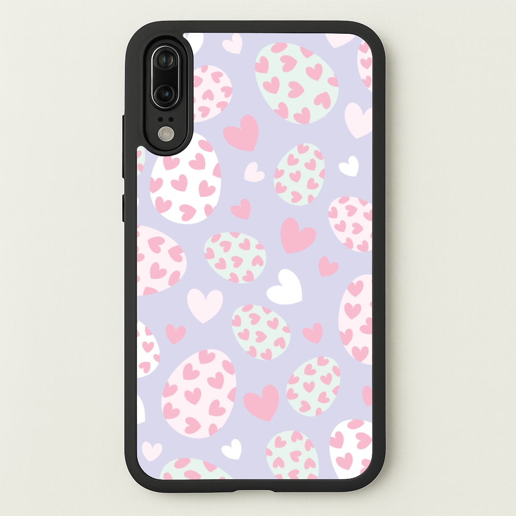 Heart Easter Eggs Pattern - Easter Phone Case for Huawei P20