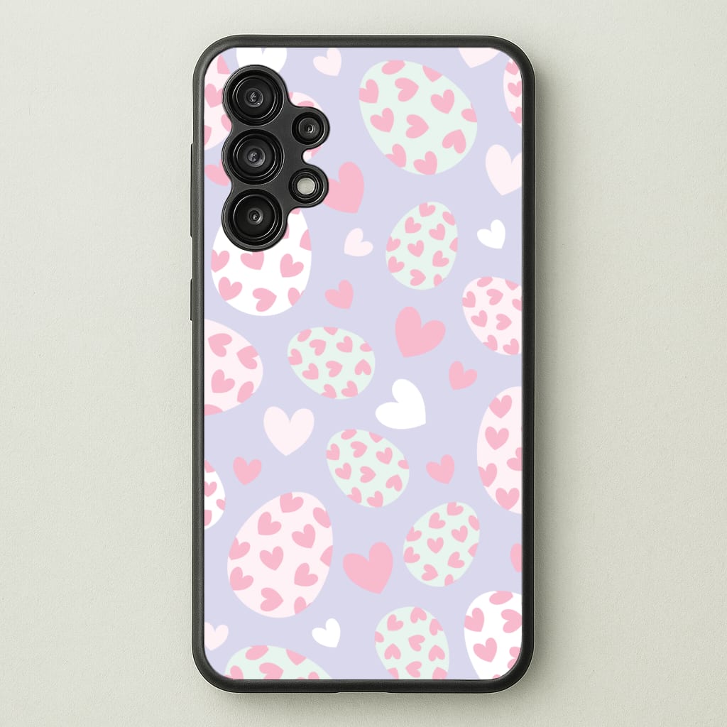 Heart Easter Eggs Pattern - Easter Phone Case for Galaxy A13