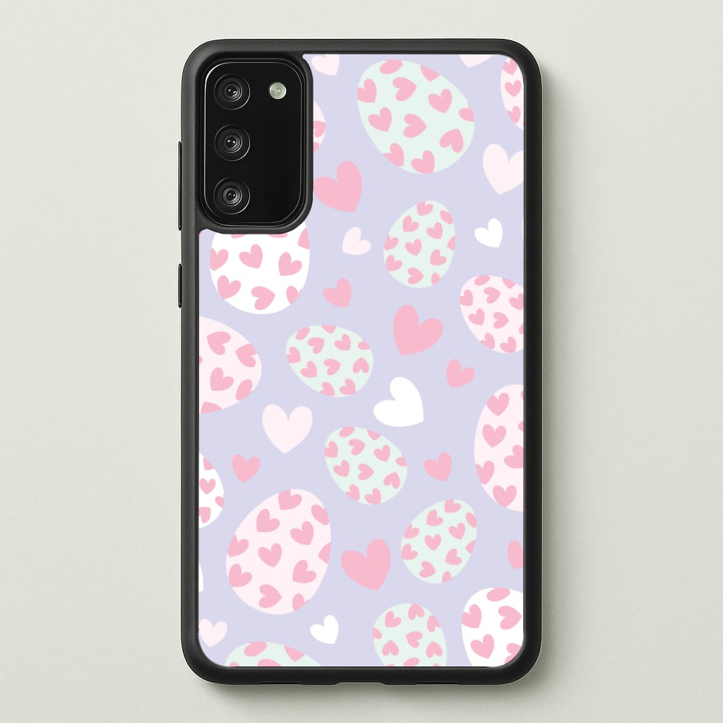 Heart Easter Eggs Pattern - Easter Phone Case for Galaxy A41