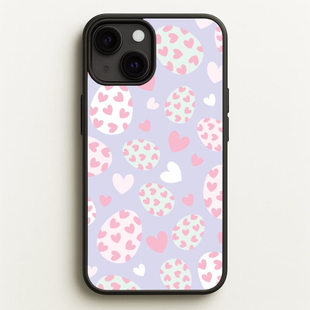 Heart Easter Eggs Pattern - Easter Phone Case for iPhone 13
