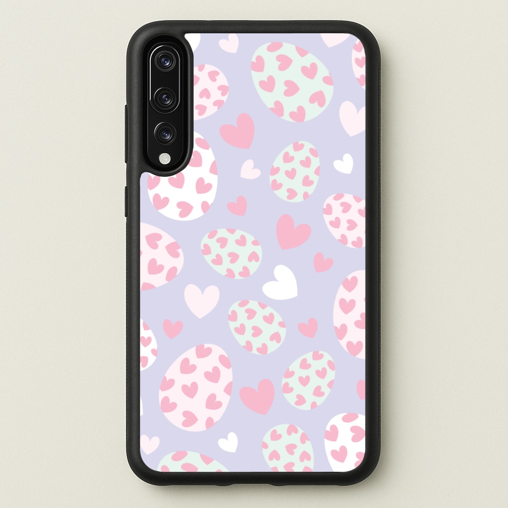 Heart Easter Eggs Pattern - Easter Phone Case for Huawei P20 Pro