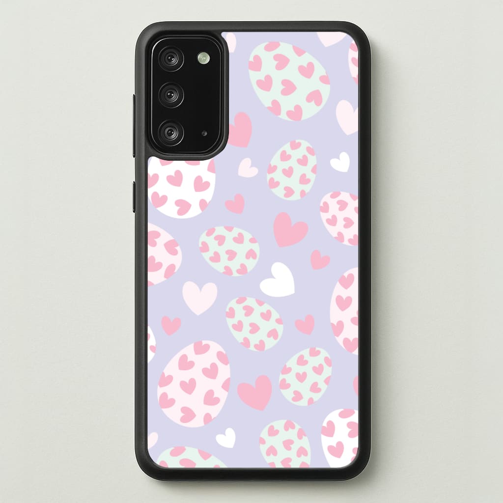 Heart Easter Eggs Pattern - Easter Phone Case for Galaxy Note 20