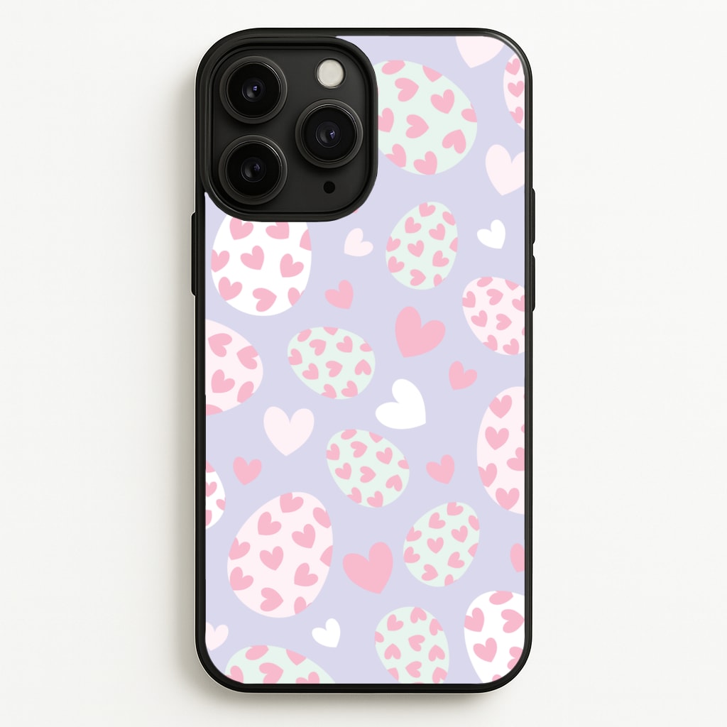 Heart Easter Eggs Pattern - Easter Phone Case for iPhone 11 Pro Max