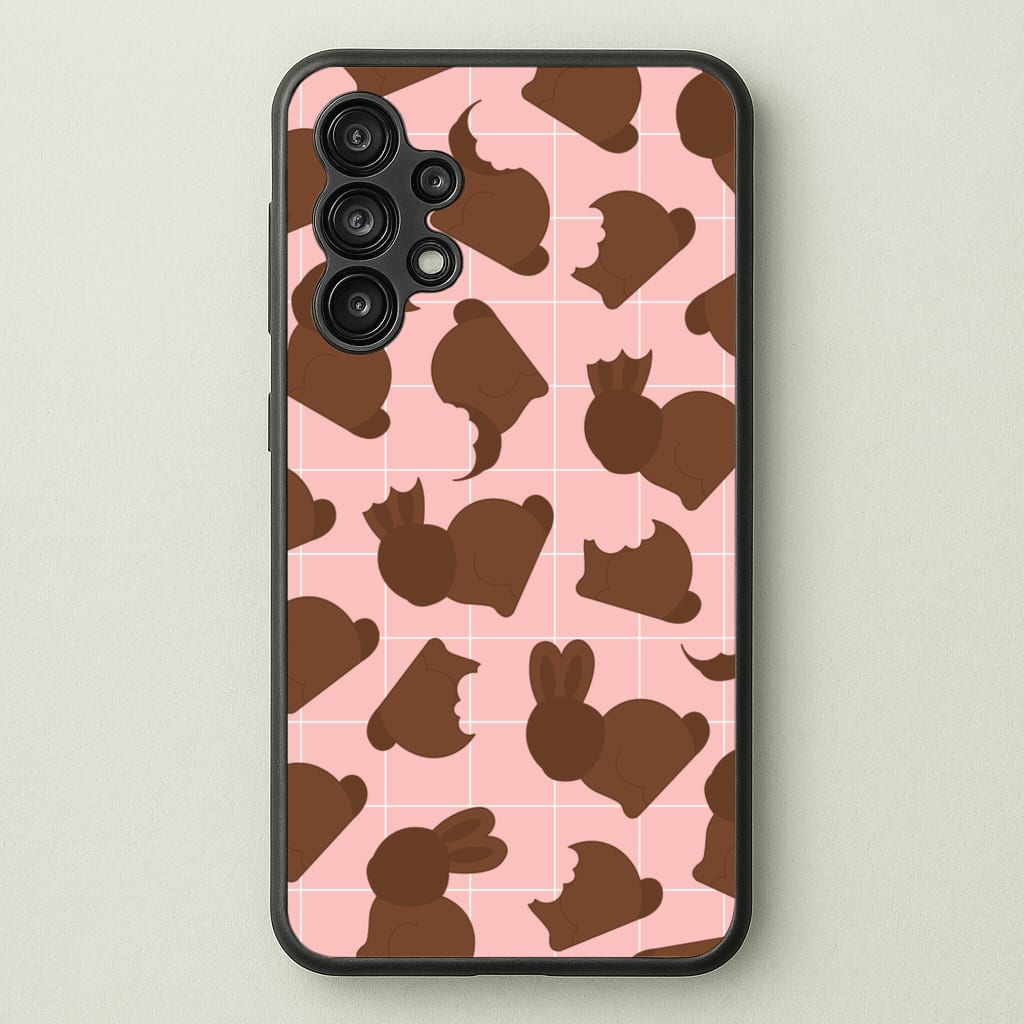 Chocolate Easter Bunny Pattern - Easter Phone Case for Galaxy A13